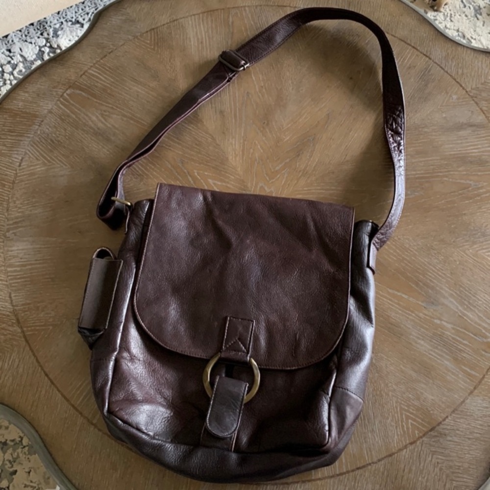 Wilson's Laptop Brown Leather Computer Bag or Messenger Bag - Picture 3 of 12